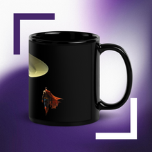 Load image into Gallery viewer, Black Glossy Baconator Mug, Start Your Day Saving the World