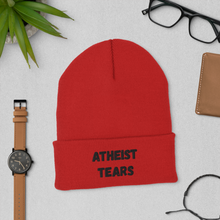 Load image into Gallery viewer, Atheist Tears Cuffed Beanie