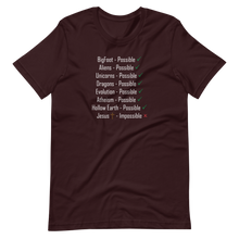 Load image into Gallery viewer, Logical. Plausible. Probable. Short-Sleeve Unisex T-Shirt