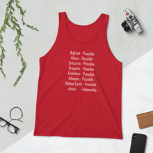 Load image into Gallery viewer, Logical, Plausible, Probable Unisex Tank Top