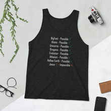 Load image into Gallery viewer, Logical, Plausible, Probable Unisex Tank Top