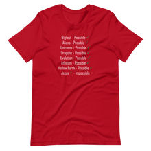 Load image into Gallery viewer, Logical. Plausible. Probable. Short-Sleeve Unisex T-Shirt