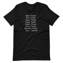 Load image into Gallery viewer, Logical. Plausible. Probable. Short-Sleeve Unisex T-Shirt