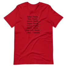 Load image into Gallery viewer, Logical. Plausible. Probable. Short-Sleeve Unisex T-Shirt