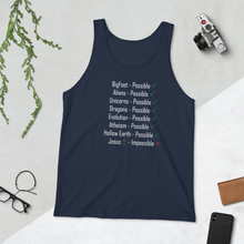 Load image into Gallery viewer, Logical, Plausible, Probable Unisex Tank Top