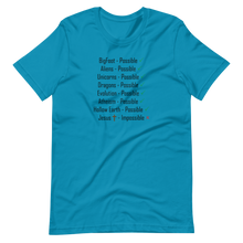 Load image into Gallery viewer, Logical. Plausible. Probable. Short-Sleeve Unisex T-Shirt
