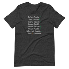 Load image into Gallery viewer, Logical. Plausible. Probable. Short-Sleeve Unisex T-Shirt