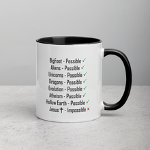 Load image into Gallery viewer, Logical, Plausible, Probable Mug with Color Inside