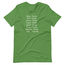 Load image into Gallery viewer, Logical. Plausible. Probable. Short-Sleeve Unisex T-Shirt