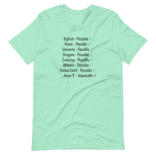 Load image into Gallery viewer, Logical. Plausible. Probable. Short-Sleeve Unisex T-Shirt