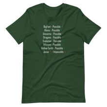 Load image into Gallery viewer, Logical. Plausible. Probable. Short-Sleeve Unisex T-Shirt