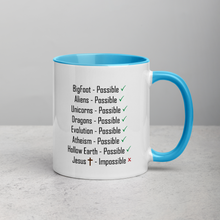 Load image into Gallery viewer, Logical, Plausible, Probable Mug with Color Inside