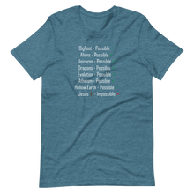 Load image into Gallery viewer, Logical. Plausible. Probable. Short-Sleeve Unisex T-Shirt
