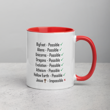 Load image into Gallery viewer, Logical, Plausible, Probable Mug with Color Inside