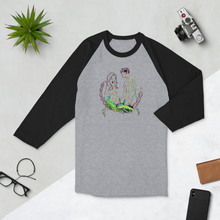 Load image into Gallery viewer, Created Heterozygosity 3/4 sleeve raglan shirt