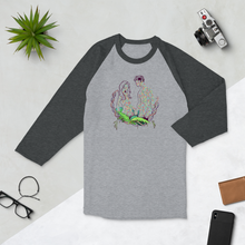 Load image into Gallery viewer, Created Heterozygosity 3/4 sleeve raglan shirt