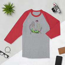Load image into Gallery viewer, Created Heterozygosity 3/4 sleeve raglan shirt