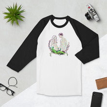 Load image into Gallery viewer, Created Heterozygosity 3/4 sleeve raglan shirt