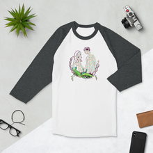 Load image into Gallery viewer, Created Heterozygosity 3/4 sleeve raglan shirt