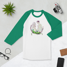 Load image into Gallery viewer, Created Heterozygosity 3/4 sleeve raglan shirt