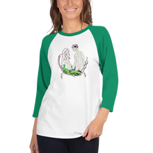 Load image into Gallery viewer, Created Heterozygosity 3/4 sleeve raglan shirt
