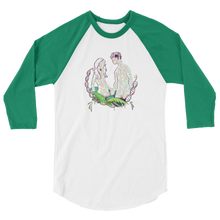 Load image into Gallery viewer, Created Heterozygosity 3/4 sleeve raglan shirt