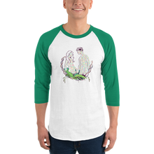 Load image into Gallery viewer, Created Heterozygosity 3/4 sleeve raglan shirt