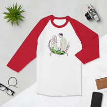 Load image into Gallery viewer, Created Heterozygosity 3/4 sleeve raglan shirt