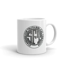 Load image into Gallery viewer, Standing for Truth Emblem White glossy mug