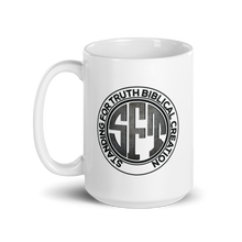 Load image into Gallery viewer, Standing for Truth Emblem White glossy mug