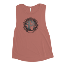 Load image into Gallery viewer, Standing for Truth Emblem Ladies’ Muscle Tank