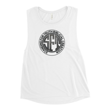 Load image into Gallery viewer, Standing for Truth Emblem Ladies’ Muscle Tank