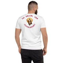 Load image into Gallery viewer, Short Sleeve T-shirt Pre-shrunk Biblical Coin Image on back
