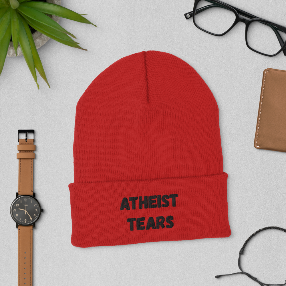 Atheist Tears Cuffed Beanie