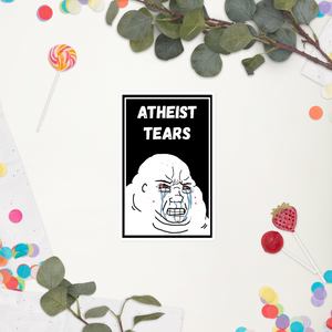 Atheist Tears Bubble-free stickers
