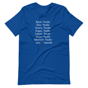 Logical. Plausible. Probable. Short-Sleeve Unisex T-Shirt