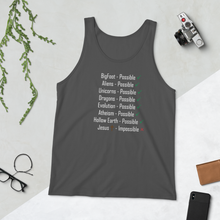 Load image into Gallery viewer, Logical, Plausible, Probable Unisex Tank Top
