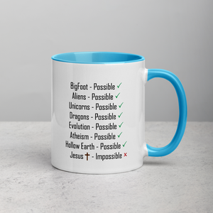 Logical, Plausible, Probable Mug with Color Inside