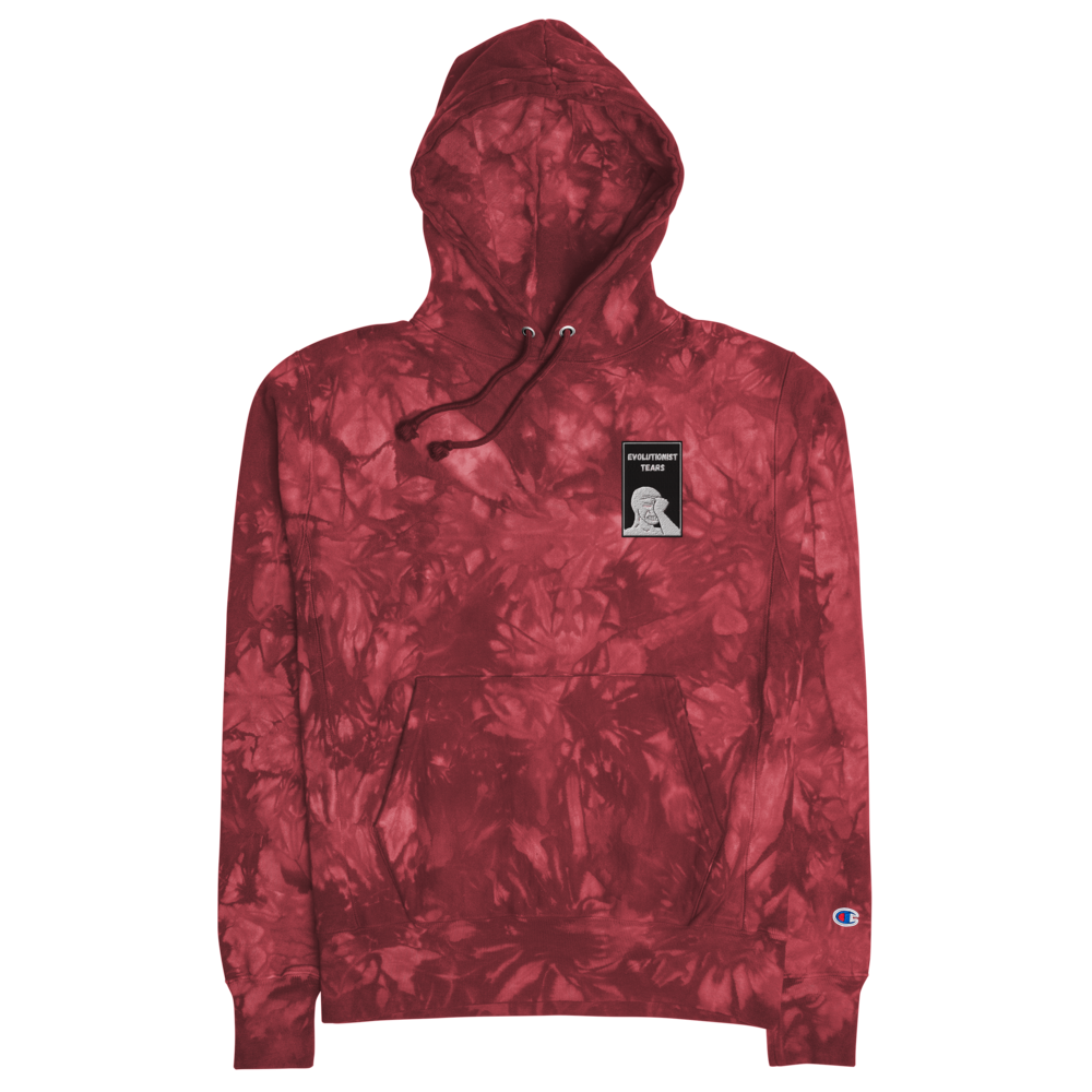 Evolutionist Tears Unisex Champion tie-dye hoodie