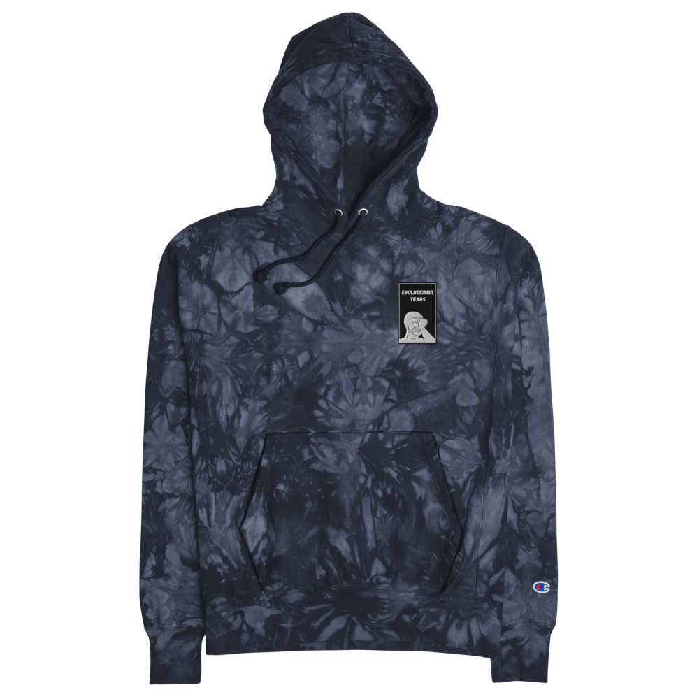 Evolutionist Tears Unisex Champion tie-dye hoodie