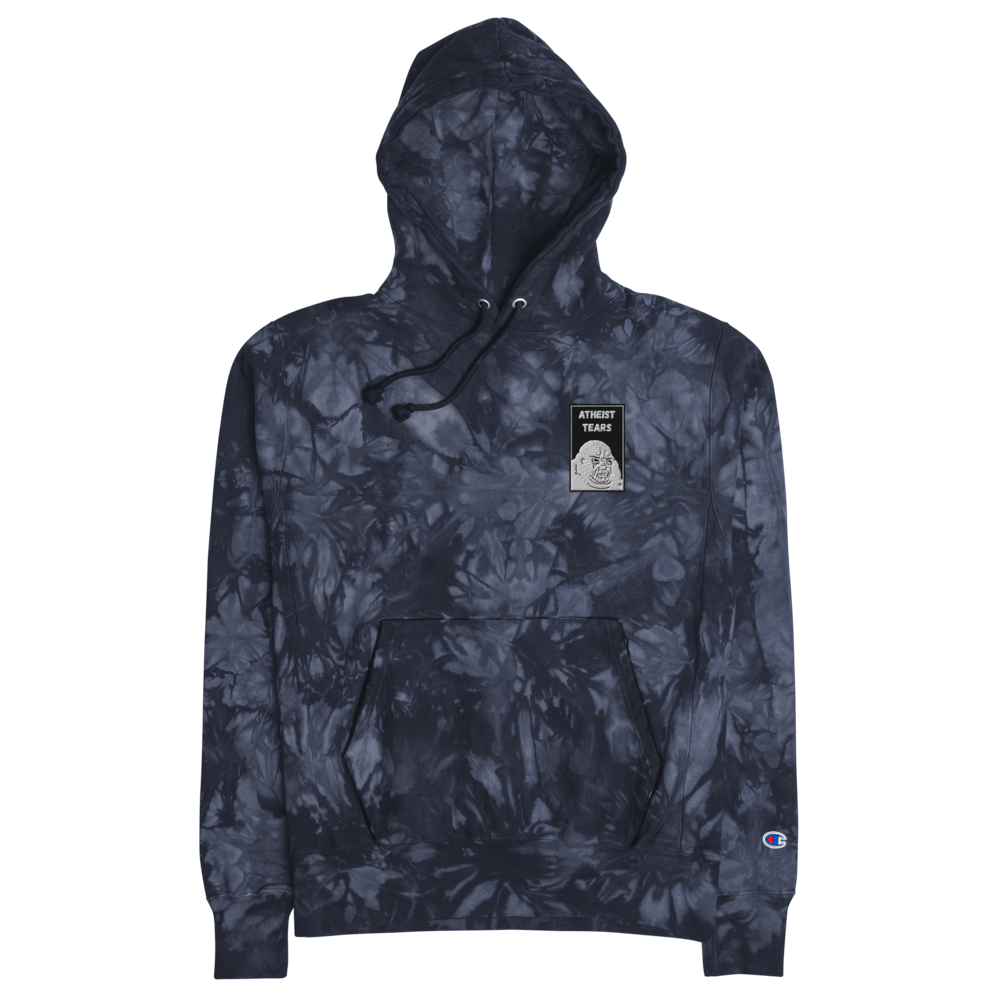 Atheist Tears Unisex Champion tie-dye hoodie