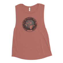 Load image into Gallery viewer, Standing for Truth Emblem Ladies’ Muscle Tank
